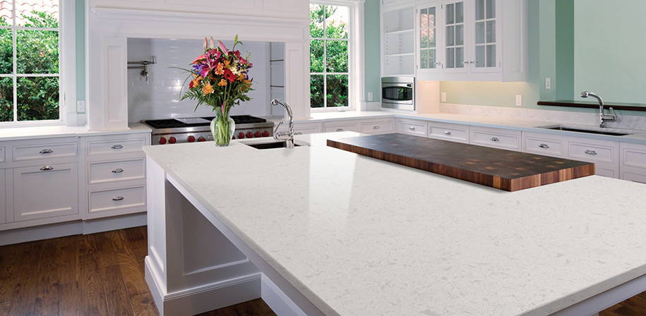 Glacier White Quartz Absolute Kitchen Granite