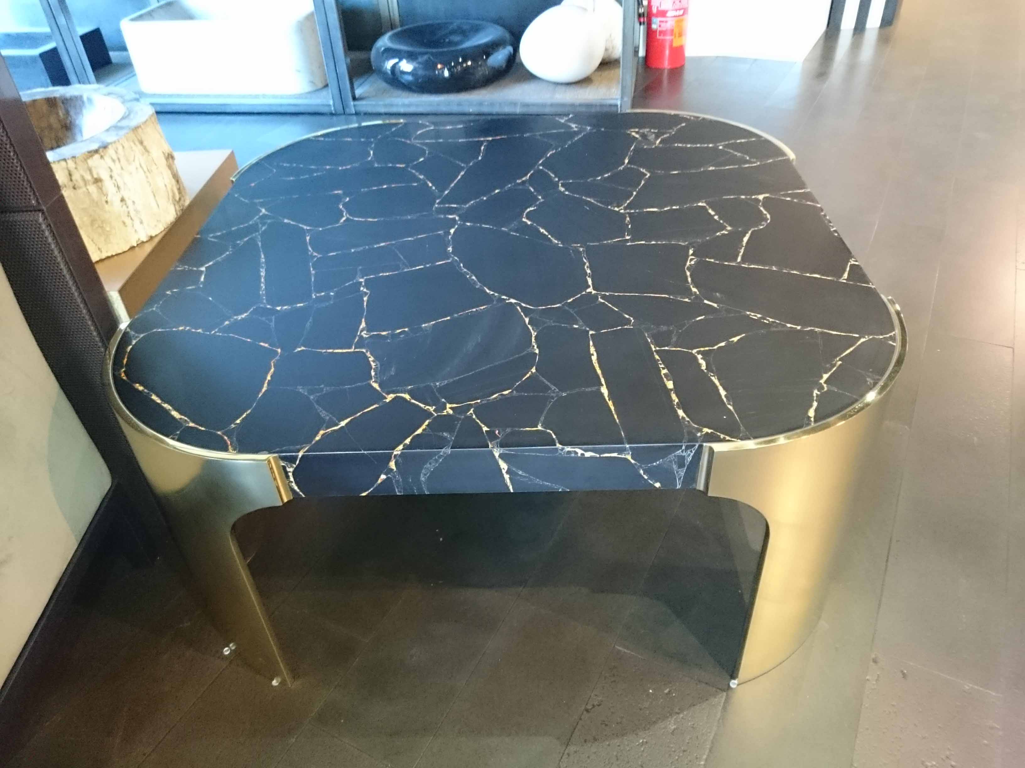 Obsidian With Gold Absolute Kitchen & Granite